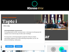 'khrono.no' screenshot