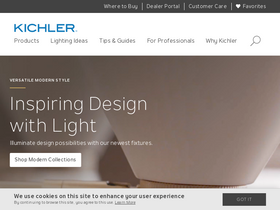 'kichler.com' screenshot