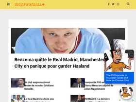 'kickfootball.fr' screenshot
