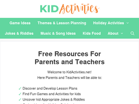 'kidactivities.net' screenshot