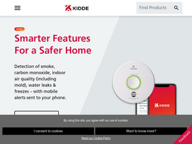 'kidde.com' screenshot