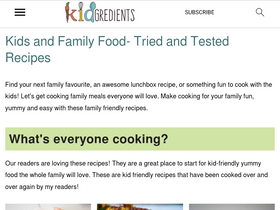 'kidgredients.com.au' screenshot