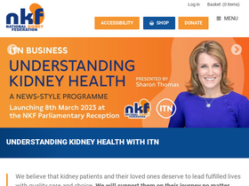 'kidney.org.uk' screenshot