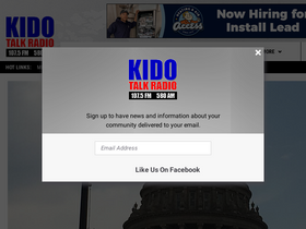 'kidotalkradio.com' screenshot