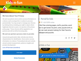 'kids-n-fun.com' screenshot