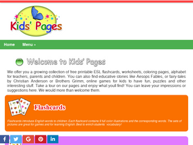 'kids-pages.com' screenshot