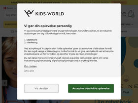 'kids-world.dk' screenshot