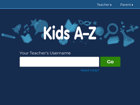 'kidsa-z.com' screenshot