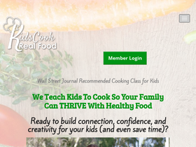 'kidscookrealfood.com' screenshot