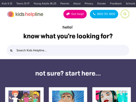 'kidshelpline.com.au' screenshot
