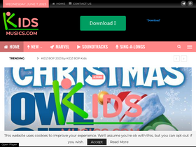 'kidsmusics.com' screenshot