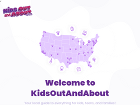 'kidsoutandabout.com' screenshot