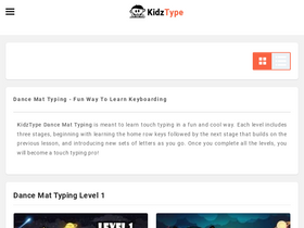 'kidztype.com' screenshot