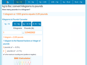 'kilograms-to-pounds.com' screenshot