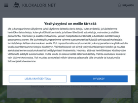 'kilokalori.net' screenshot