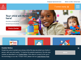 'kindercare.com' screenshot
