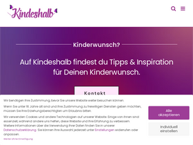 'kindeshalb.de' screenshot