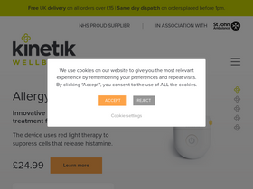 'kinetikwellbeing.com' screenshot