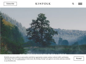 'kinfolk.com' screenshot