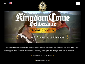 'kingdomcomerpg.com' screenshot