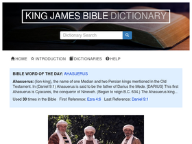 'kingjamesbibledictionary.com' screenshot