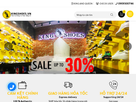 'kingshoes.vn' screenshot
