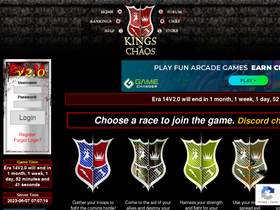 'kingsofchaos.com' screenshot
