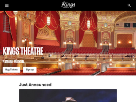 'kingstheatre.com' screenshot