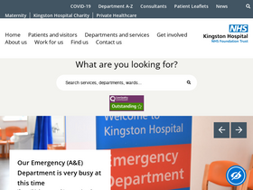 'kingstonhospital.nhs.uk' screenshot