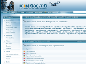 'kinox.to' screenshot