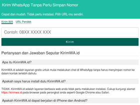 'kirimwa.id' screenshot