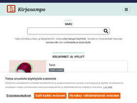 'kirjasampo.fi' screenshot