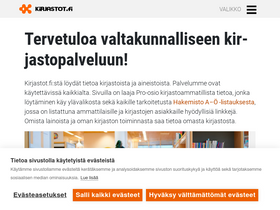 'kirjastot.fi' screenshot
