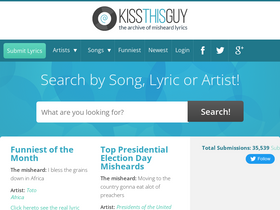 'kissthisguy.com' screenshot