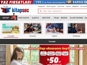 'kitapsec.com' screenshot