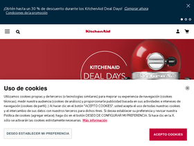'kitchenaid.es' screenshot