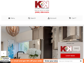 'kitchencabinetkings.com' screenshot