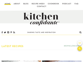'kitchenconfidante.com' screenshot