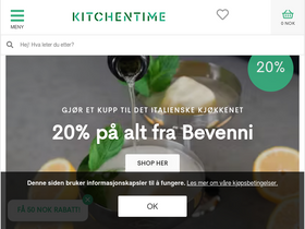 'kitchentime.no' screenshot
