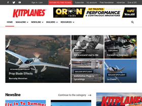 'kitplanes.com' screenshot