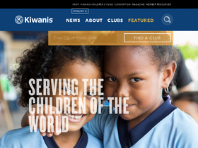 'kiwanis.org' screenshot