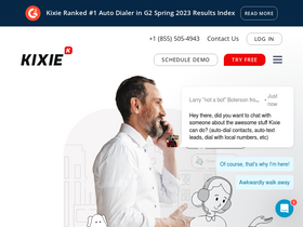 'kixie.com' screenshot