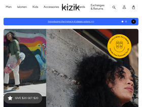 'kizik.com' screenshot