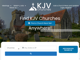 'kjvchurches.com' screenshot