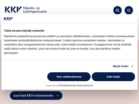 'kkv.fi' screenshot