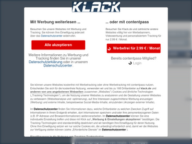 'klack.de' screenshot