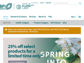 'klaire.com' screenshot