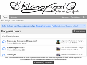 'klangfuzzis.de' screenshot