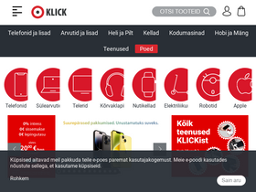 'klick.ee' screenshot
