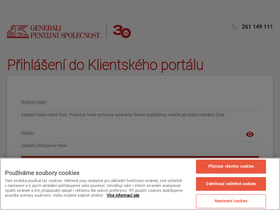 'klientskyportal.cz' screenshot